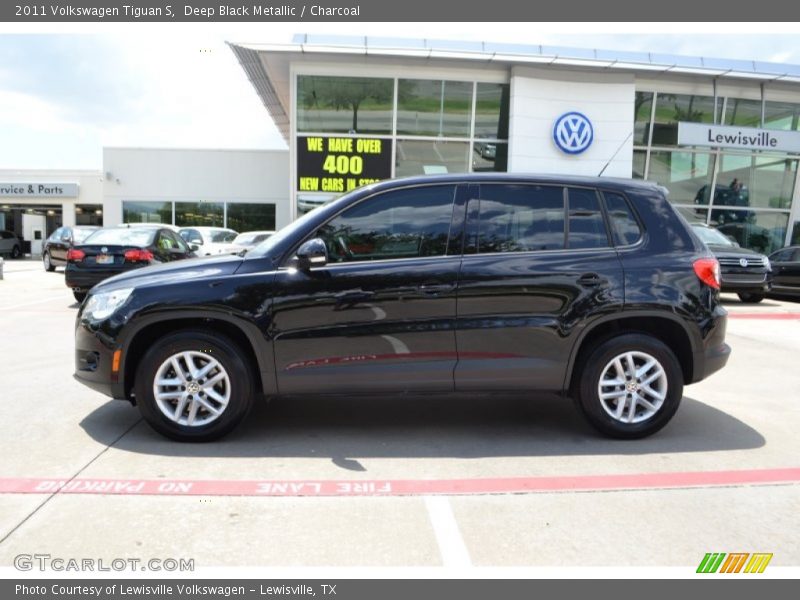 Deep Black Metallic / Charcoal 2011 Volkswagen Tiguan S