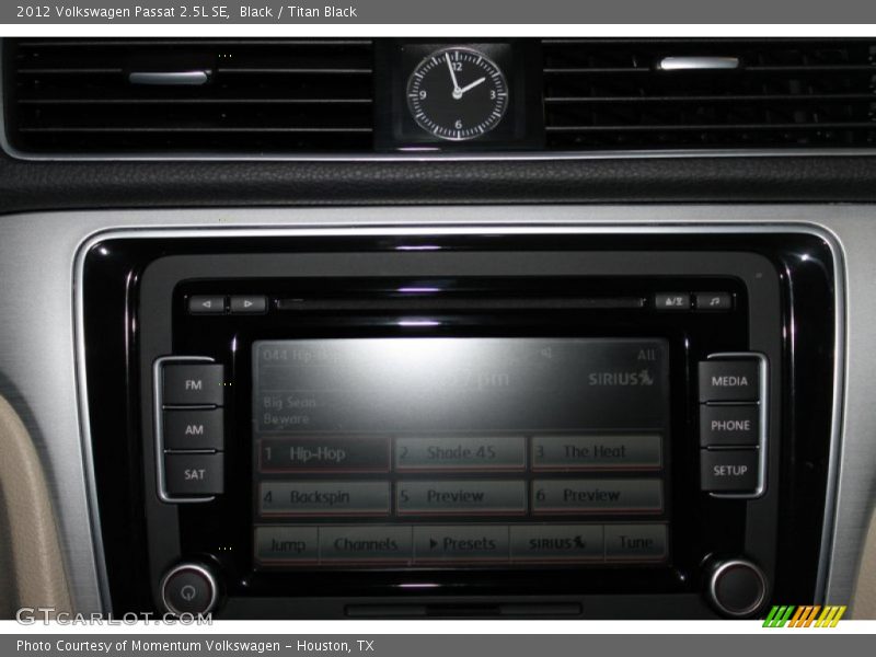 Black / Titan Black 2012 Volkswagen Passat 2.5L SE
