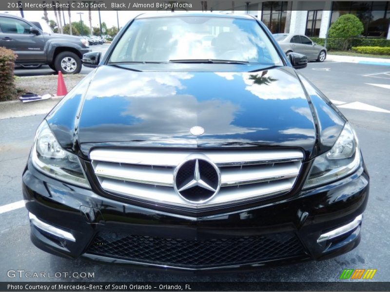 Black / Almond Beige/Mocha 2012 Mercedes-Benz C 250 Sport