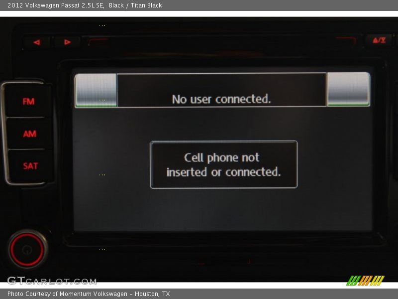 Black / Titan Black 2012 Volkswagen Passat 2.5L SE