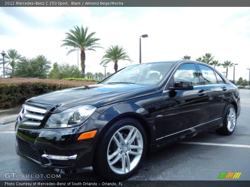 Black / Almond Beige/Mocha 2012 Mercedes-Benz C 250 Sport