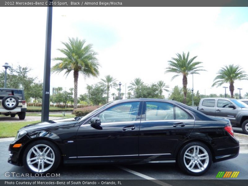 Black / Almond Beige/Mocha 2012 Mercedes-Benz C 250 Sport