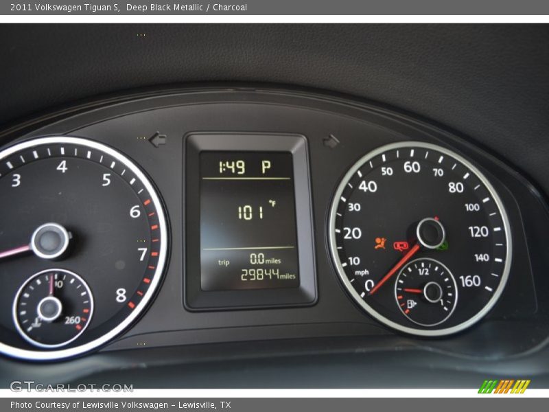 Deep Black Metallic / Charcoal 2011 Volkswagen Tiguan S