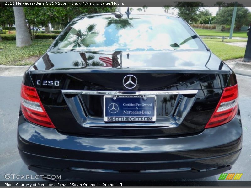 Black / Almond Beige/Mocha 2012 Mercedes-Benz C 250 Sport