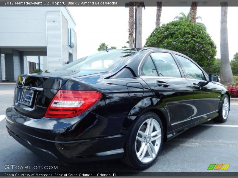 Black / Almond Beige/Mocha 2012 Mercedes-Benz C 250 Sport