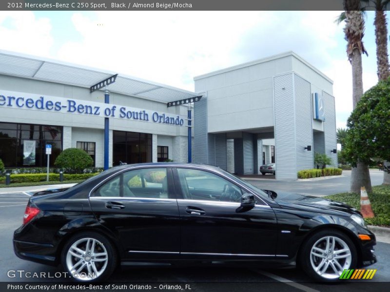 Black / Almond Beige/Mocha 2012 Mercedes-Benz C 250 Sport