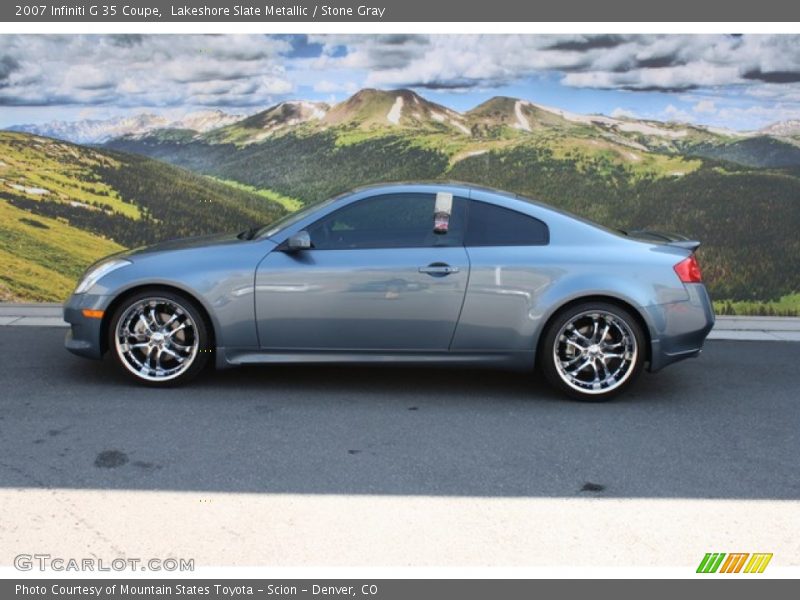 Lakeshore Slate Metallic / Stone Gray 2007 Infiniti G 35 Coupe