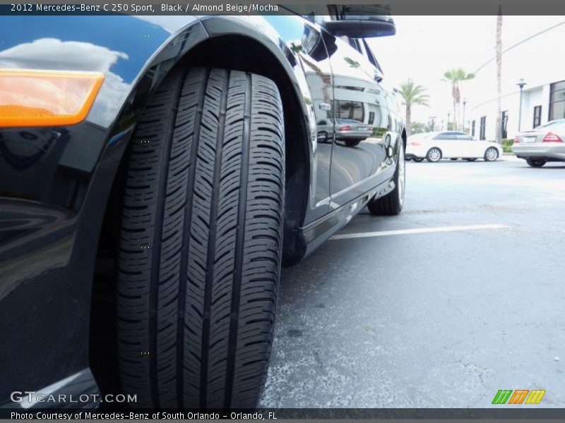 Black / Almond Beige/Mocha 2012 Mercedes-Benz C 250 Sport