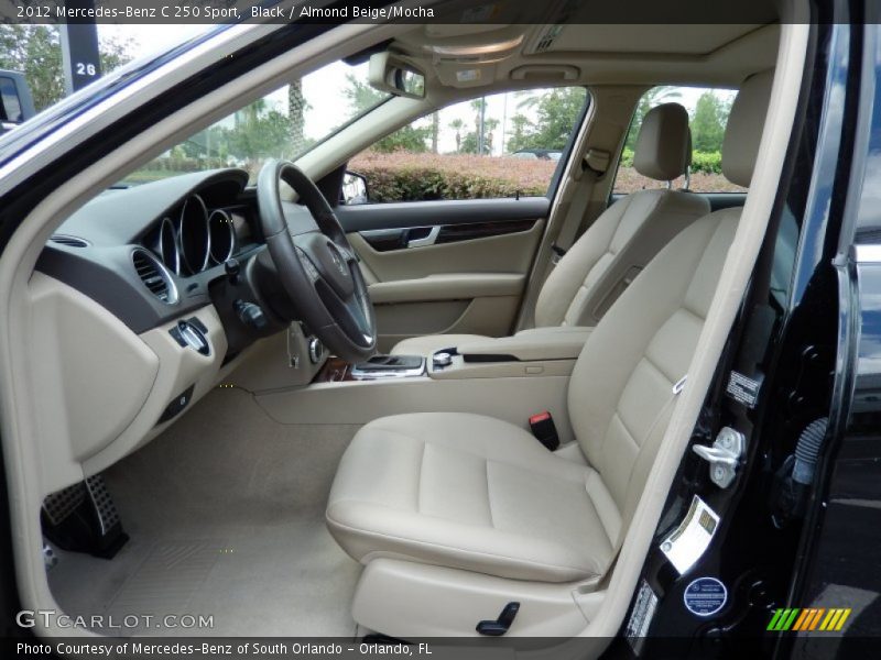 Black / Almond Beige/Mocha 2012 Mercedes-Benz C 250 Sport