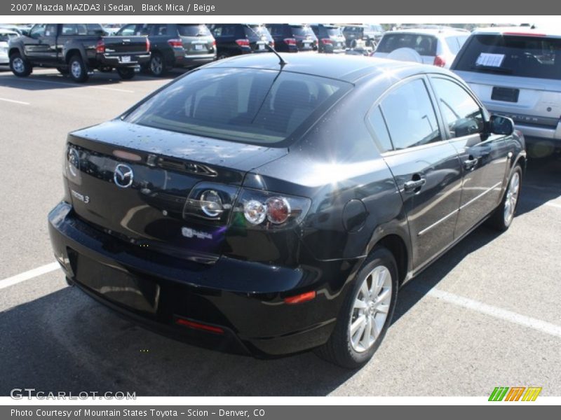Black Mica / Beige 2007 Mazda MAZDA3 i Sedan