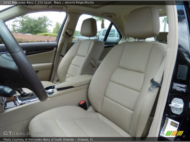 Black / Almond Beige/Mocha 2012 Mercedes-Benz C 250 Sport
