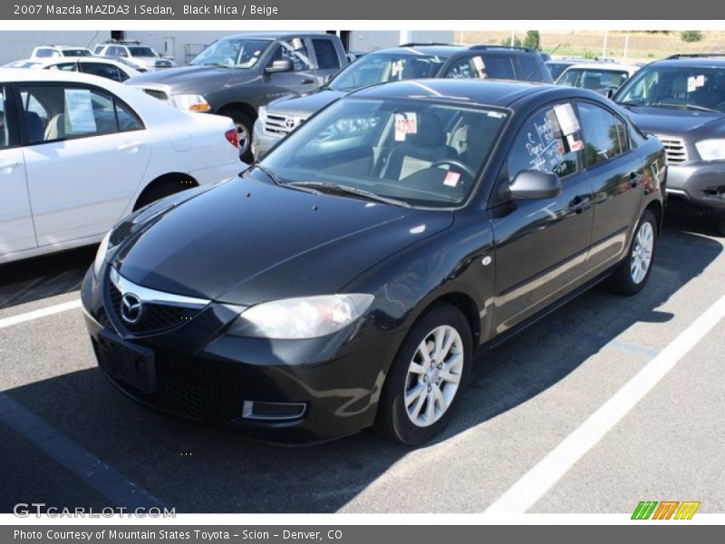 Black Mica / Beige 2007 Mazda MAZDA3 i Sedan