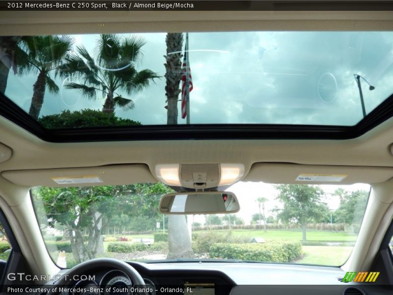 Black / Almond Beige/Mocha 2012 Mercedes-Benz C 250 Sport