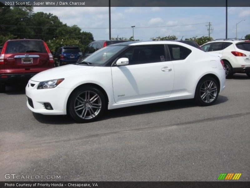 Super White / Dark Charcoal 2013 Scion tC