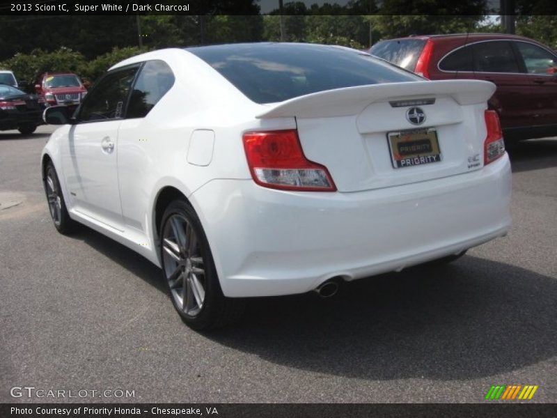 Super White / Dark Charcoal 2013 Scion tC