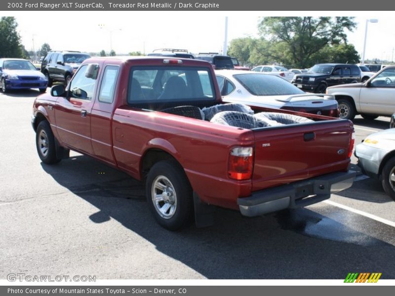 Toreador Red Metallic / Dark Graphite 2002 Ford Ranger XLT SuperCab