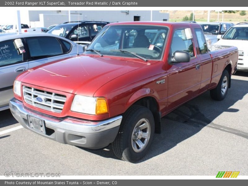 Toreador Red Metallic / Dark Graphite 2002 Ford Ranger XLT SuperCab