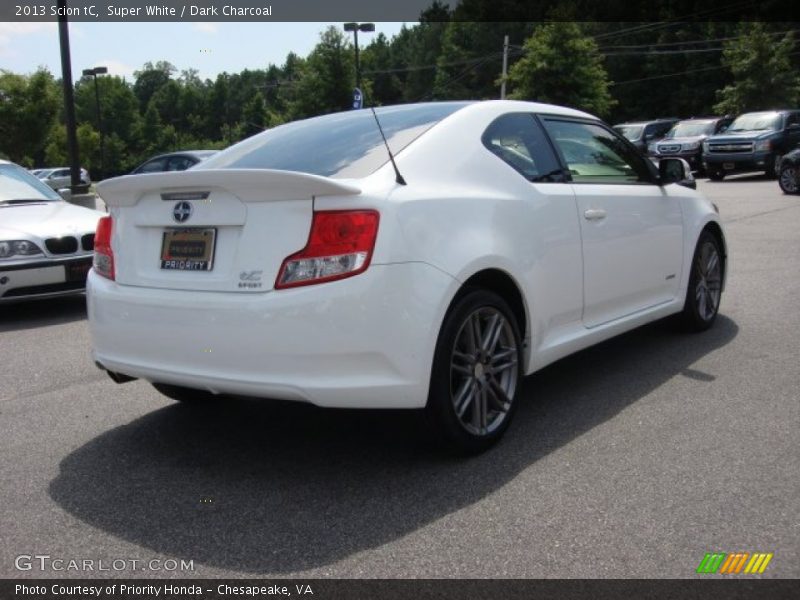 Super White / Dark Charcoal 2013 Scion tC