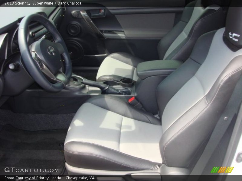 Super White / Dark Charcoal 2013 Scion tC
