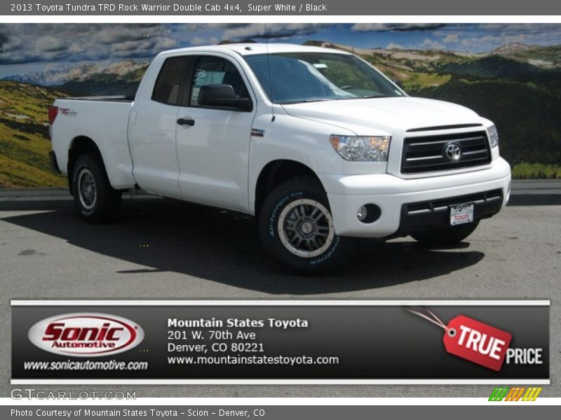 Super White / Black 2013 Toyota Tundra TRD Rock Warrior Double Cab 4x4