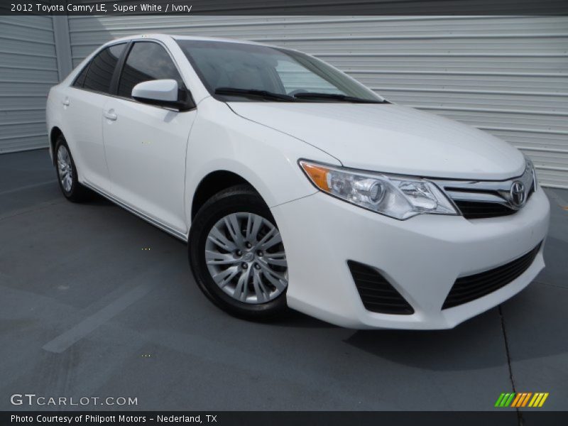 Super White / Ivory 2012 Toyota Camry LE