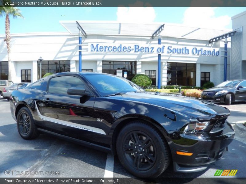 Black / Charcoal Black 2012 Ford Mustang V6 Coupe