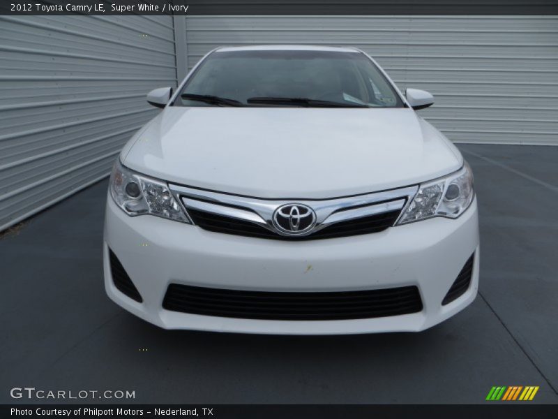 Super White / Ivory 2012 Toyota Camry LE