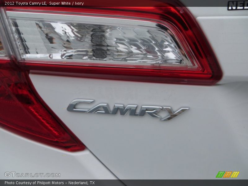 Super White / Ivory 2012 Toyota Camry LE