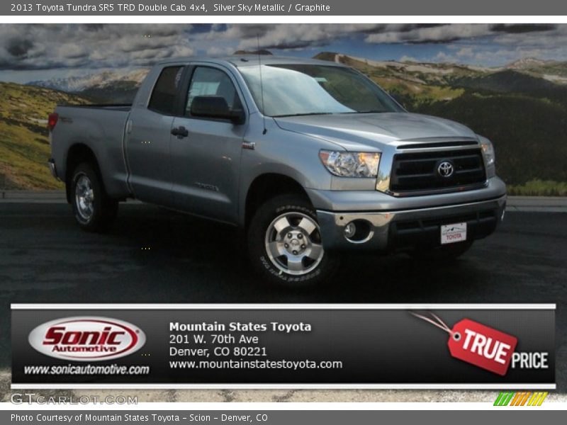 Silver Sky Metallic / Graphite 2013 Toyota Tundra SR5 TRD Double Cab 4x4