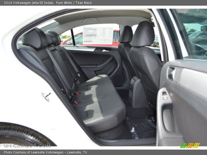 Rear Seat of 2014 Jetta SE Sedan