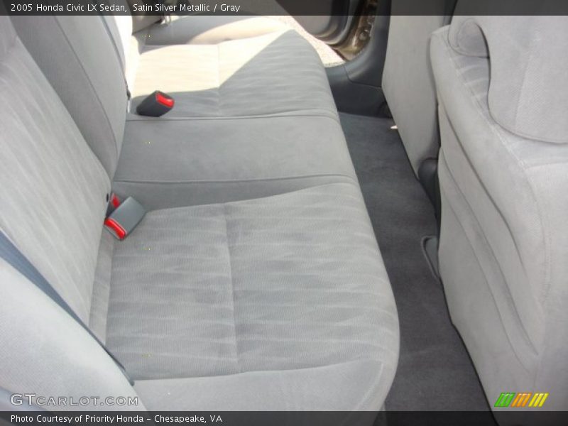 Satin Silver Metallic / Gray 2005 Honda Civic LX Sedan