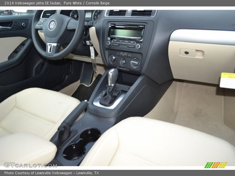 Pure White / Cornsilk Beige 2014 Volkswagen Jetta SE Sedan