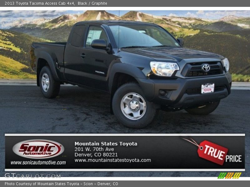 Black / Graphite 2013 Toyota Tacoma Access Cab 4x4