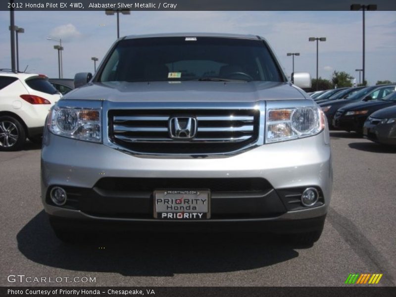Alabaster Silver Metallic / Gray 2012 Honda Pilot EX 4WD