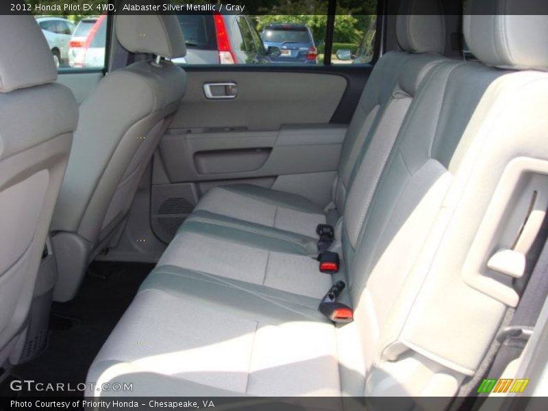Alabaster Silver Metallic / Gray 2012 Honda Pilot EX 4WD