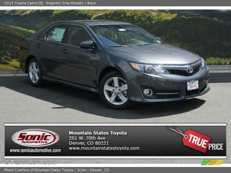 Magnetic Gray Metallic / Black 2013 Toyota Camry SE