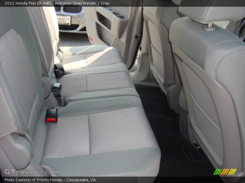 Alabaster Silver Metallic / Gray 2012 Honda Pilot EX 4WD