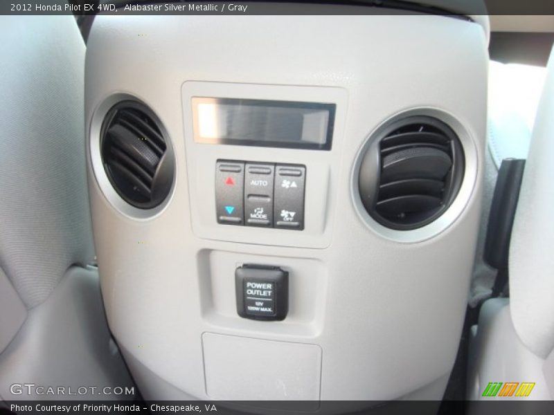 Alabaster Silver Metallic / Gray 2012 Honda Pilot EX 4WD