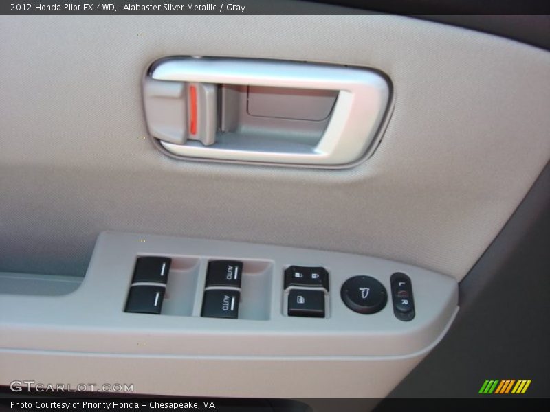 Alabaster Silver Metallic / Gray 2012 Honda Pilot EX 4WD