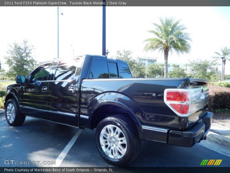 Tuxedo Black Metallic / Steel Gray 2011 Ford F150 Platinum SuperCrew