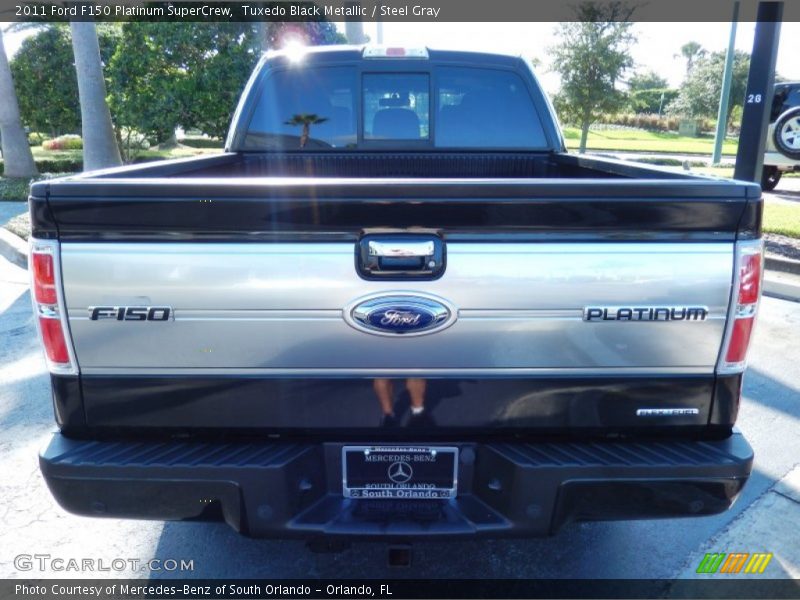 Tuxedo Black Metallic / Steel Gray 2011 Ford F150 Platinum SuperCrew