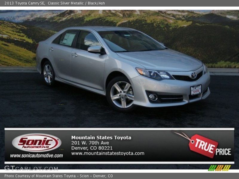 Classic Silver Metallic / Black/Ash 2013 Toyota Camry SE