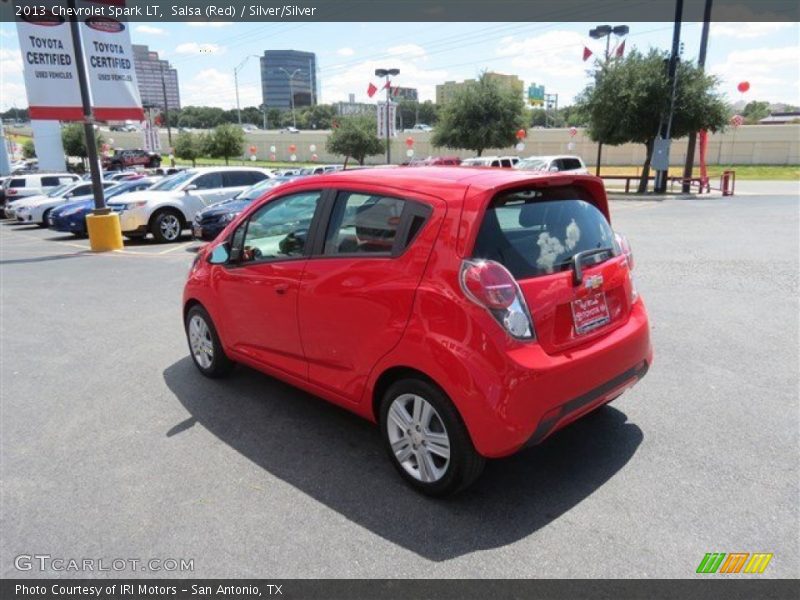 Salsa (Red) / Silver/Silver 2013 Chevrolet Spark LT