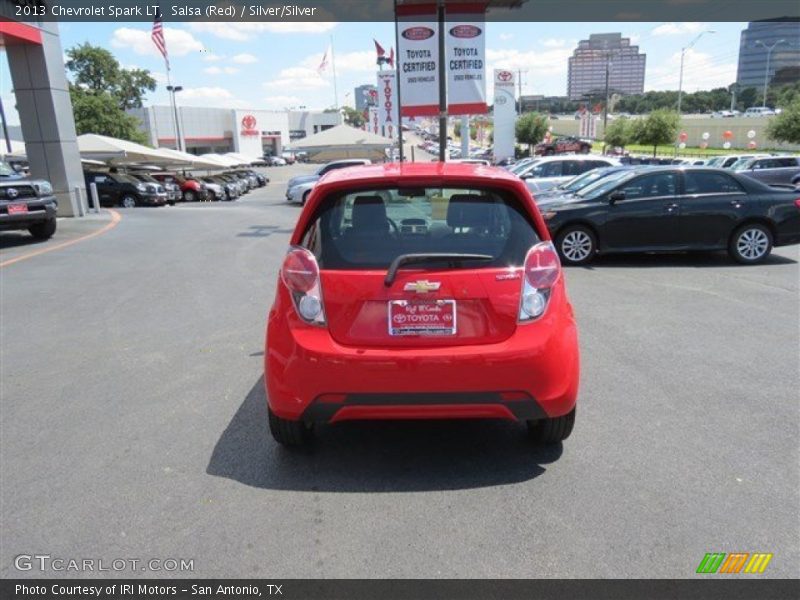 Salsa (Red) / Silver/Silver 2013 Chevrolet Spark LT