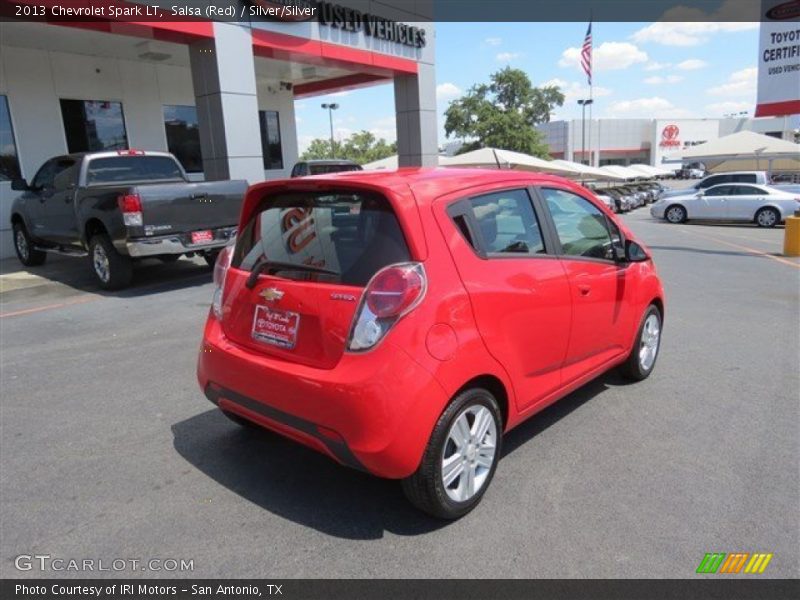 Salsa (Red) / Silver/Silver 2013 Chevrolet Spark LT
