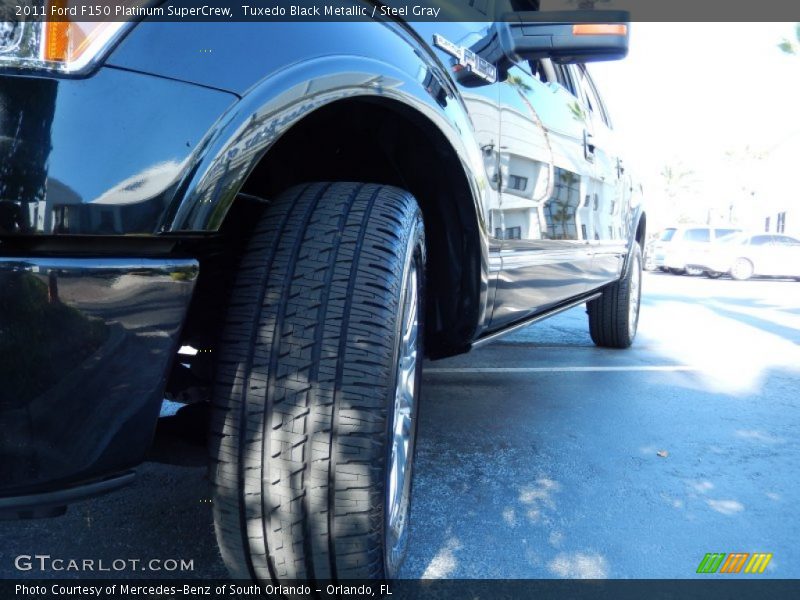 Tuxedo Black Metallic / Steel Gray 2011 Ford F150 Platinum SuperCrew