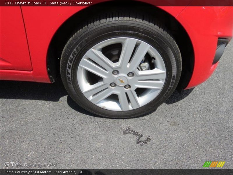 Salsa (Red) / Silver/Silver 2013 Chevrolet Spark LT