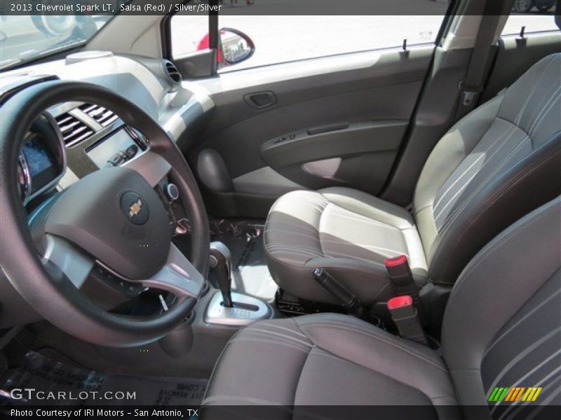 Salsa (Red) / Silver/Silver 2013 Chevrolet Spark LT