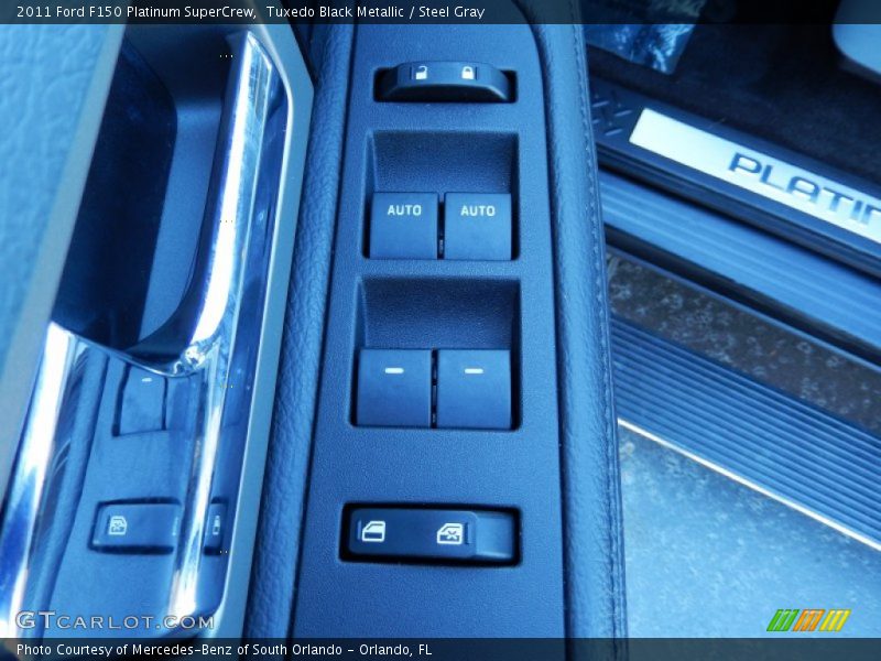 Tuxedo Black Metallic / Steel Gray 2011 Ford F150 Platinum SuperCrew