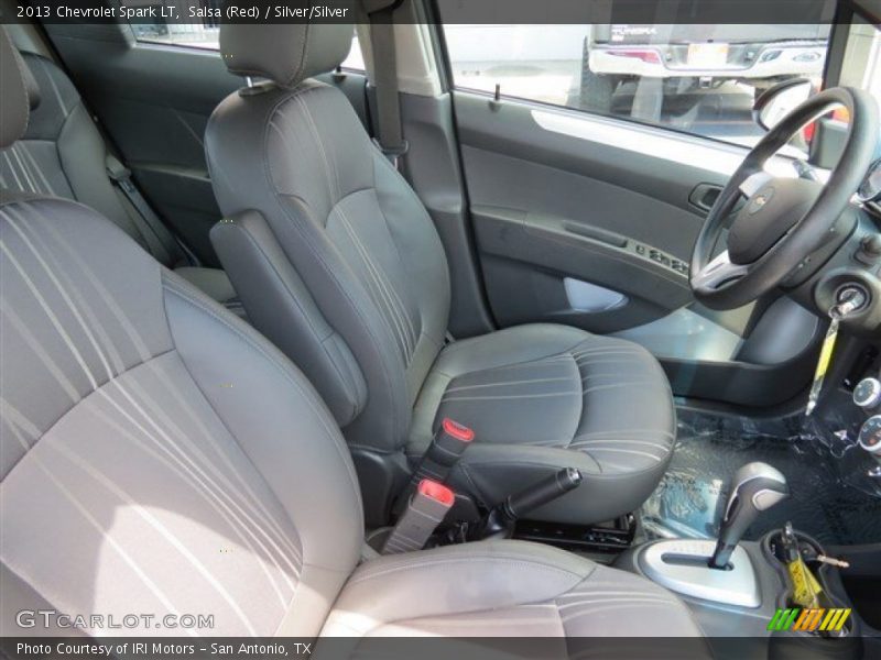 Salsa (Red) / Silver/Silver 2013 Chevrolet Spark LT